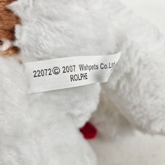 Wishpets Puppy Dog Stuffed Animal Pet Toy Brown White Rolphe 2007 - Picture 9 of 10